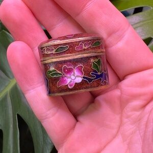 Vintage Cloisonné Pill Box